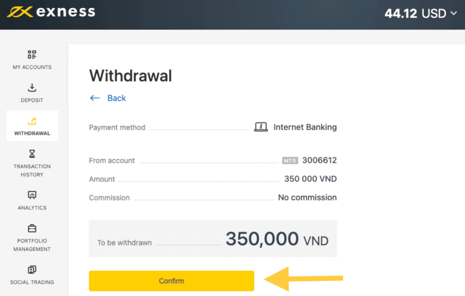 Deposit and Withdrawal on Exness using Bank Transfers/ATM cards in Vietnam Deposit and Withdrawal on Exness using Bank Transfers/ATM cards in Vietnam