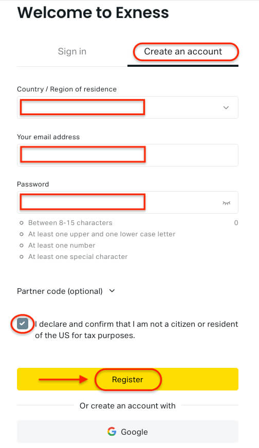 Registre Exness 2026: com obrir un compte Exness i registrar-se