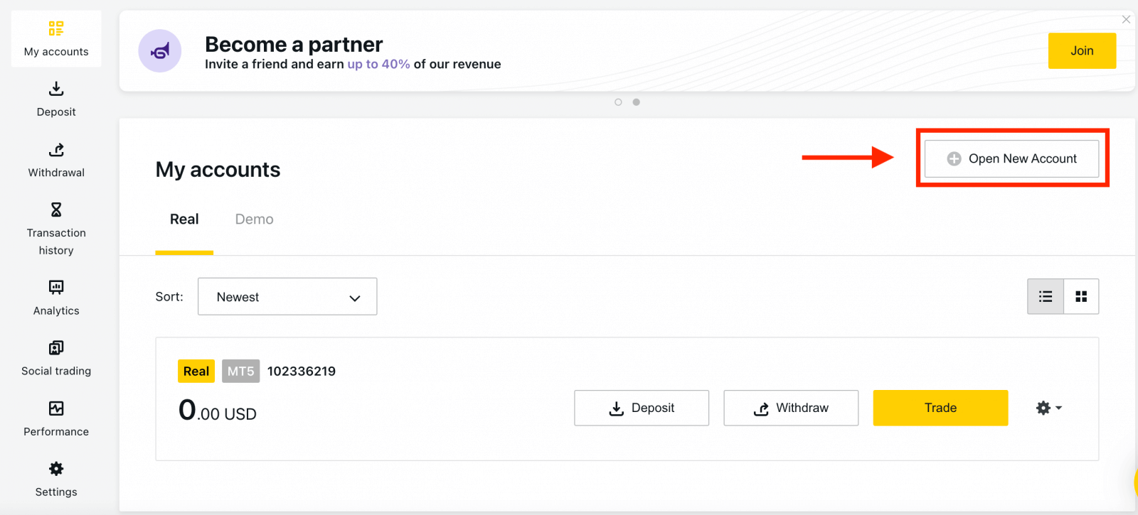 Како да направите налог и да се региструјете на Exness Како да направите налог и да се региструјете на Exness