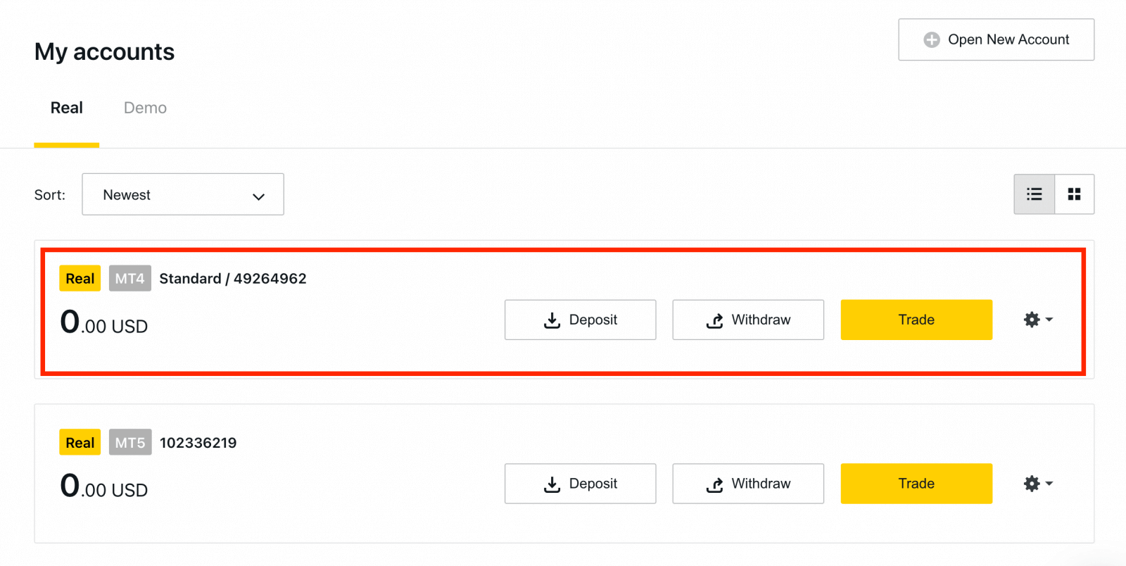 Exness-de demo hasaby nädip açmaly Exness-de demo hasaby nädip açmaly