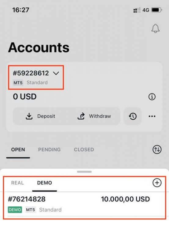 Exness-de demo hasaby nädip açmaly Exness-de demo hasaby nädip açmaly
