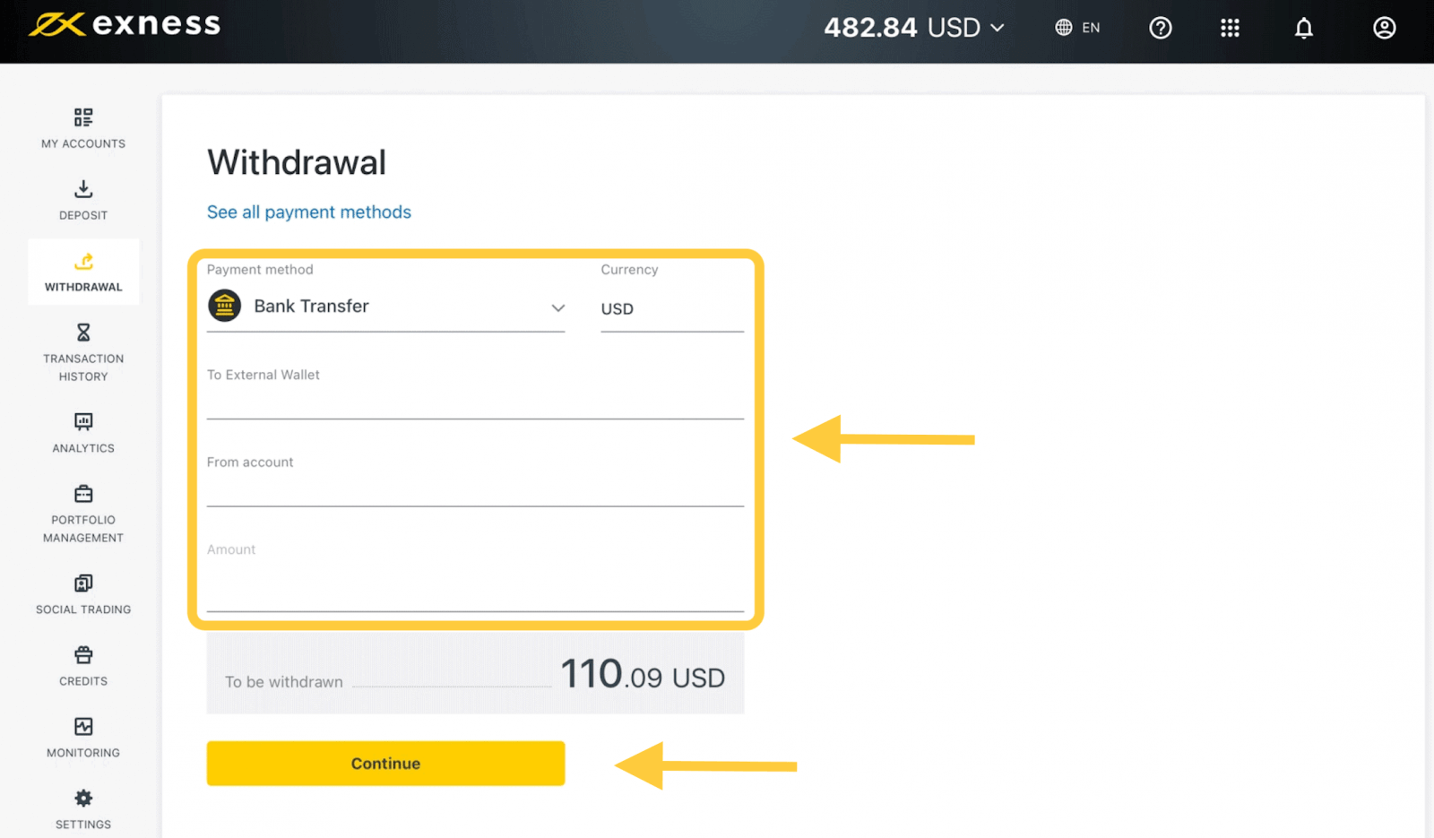 Como negociar Forex e sacar dinheiro no Exness Como negociar Forex e sacar dinheiro no Exness