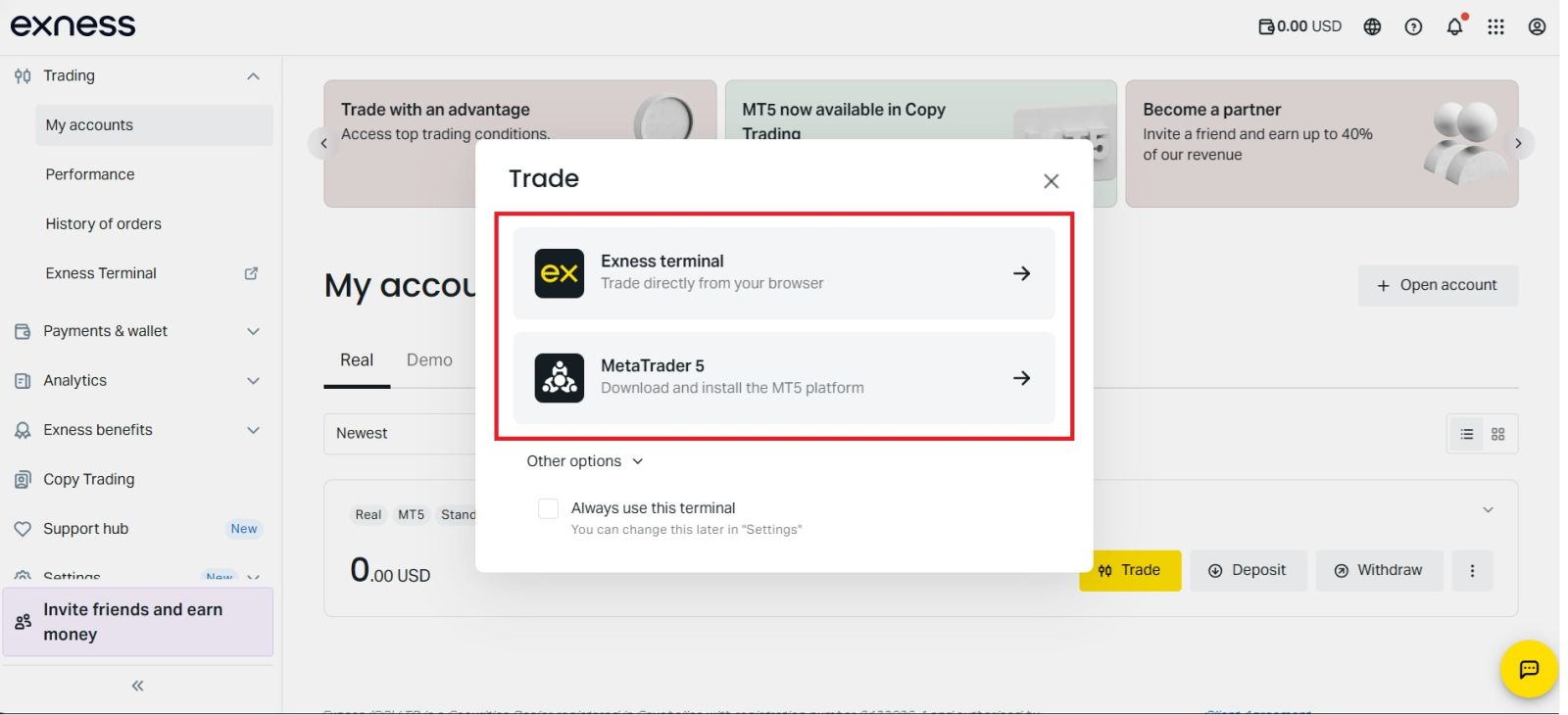 نحوه تجارت در Exness در سال 2026: راهنمای گام به گام برای مبتدیان