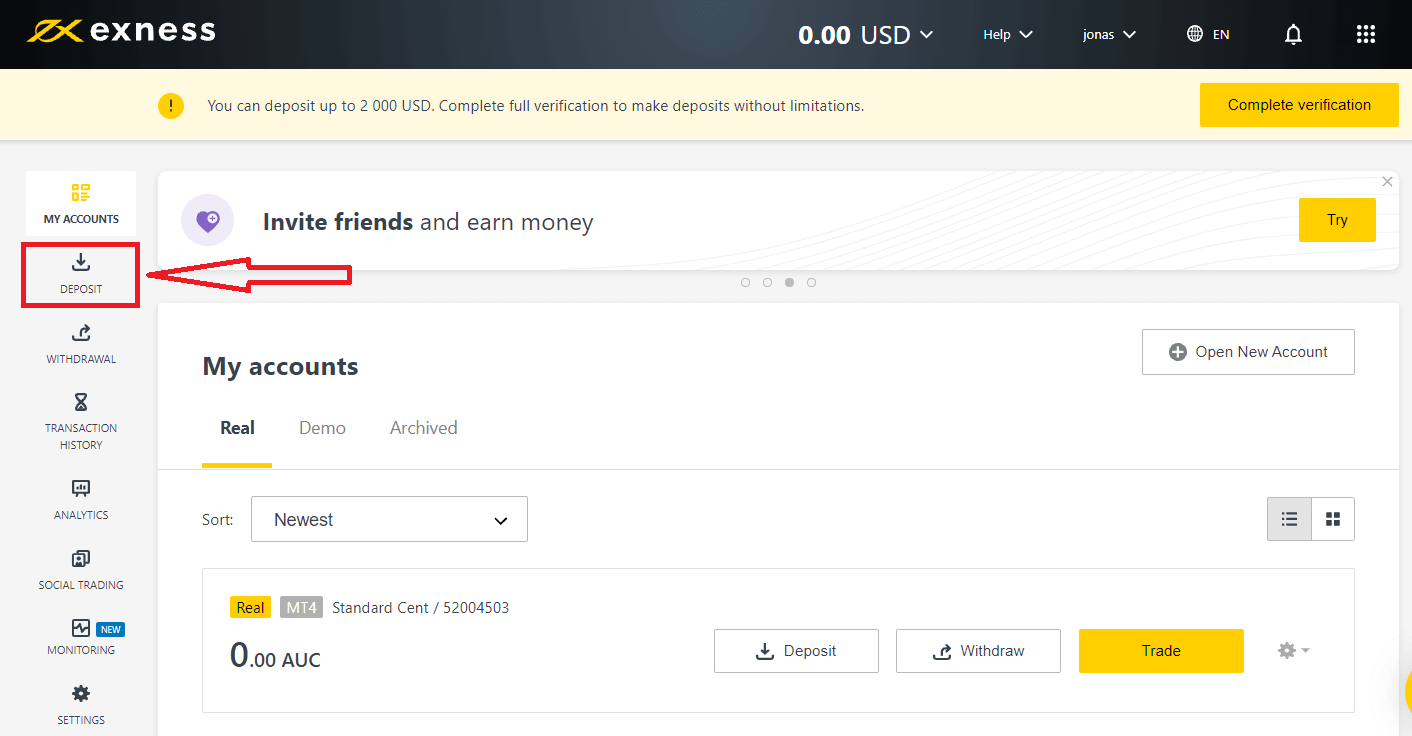 How to Withdraw and make a Deposit Money in Exness How to Withdraw and make a Deposit Money in Exness