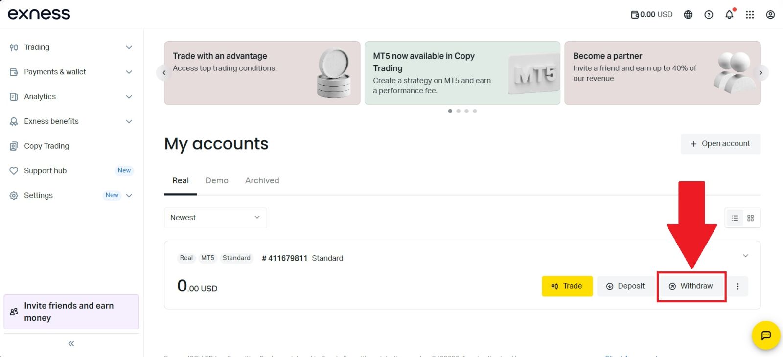 วิธีถอนเงินจาก Exness ในปี 2026: การจ่ายเงินที่รวดเร็ว ปลอดภัย และเวลาดำเนินการ วิธีถอนเงินจาก Exness ในปี 2026: การจ่ายเงินที่รวดเร็ว ปลอดภัย และเวลาดำเนินการ