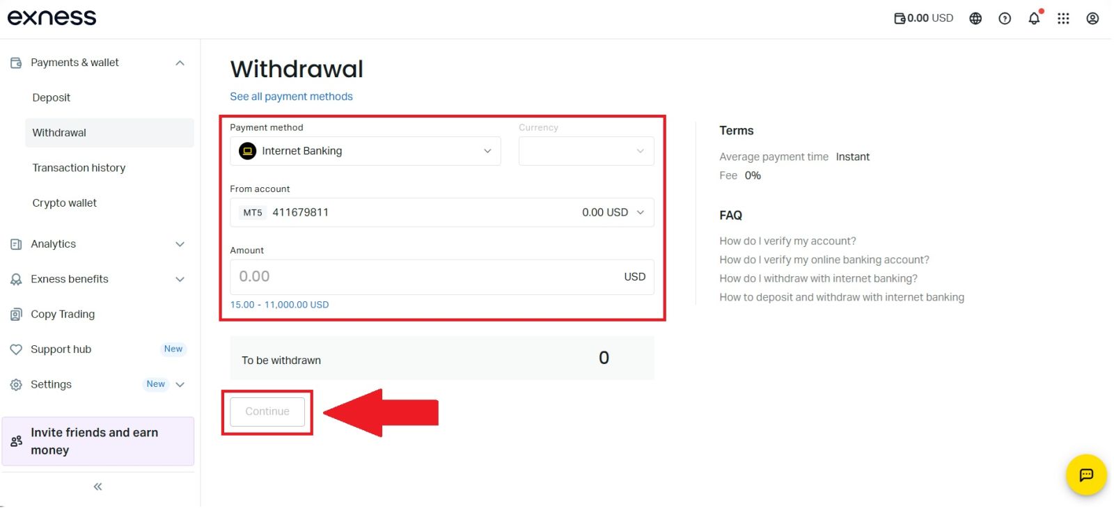 วิธีถอนเงินจาก Exness ในปี 2026: การจ่ายเงินที่รวดเร็ว ปลอดภัย และเวลาดำเนินการ วิธีถอนเงินจาก Exness ในปี 2026: การจ่ายเงินที่รวดเร็ว ปลอดภัย และเวลาดำเนินการ